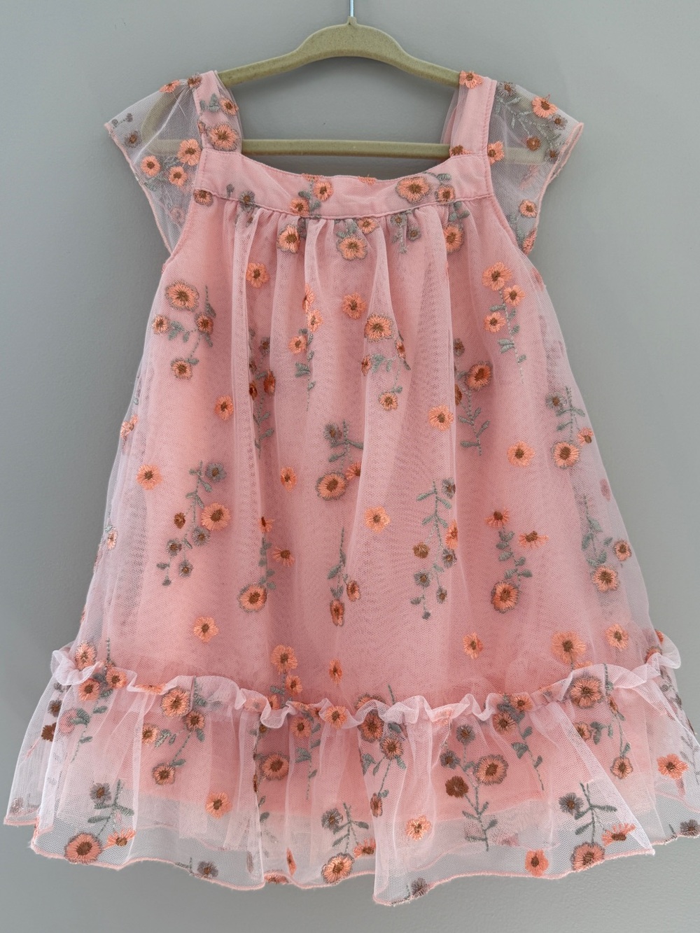 Special Occasions by Gymboree pink lace floral dress, 3t